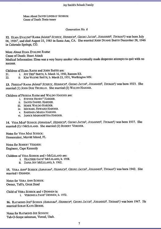 Scheck manuscript page 6 Scheck manuscript page 6