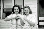 The twins, Ethel (Sister Mariesrose) and Esther Anstoetter Joyce