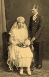Wedding photo of  Bernard (Ben) Joseph Anstoetter and Lidwinia (Lydia) Kram