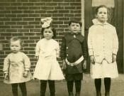 Marie, Lester, Charlotte and Andrew Wieser, children of John Andrew and Hannah Burkhardt Wieser