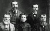 The surviving children of Anton and Elizabeth Winter Wieser - Theodore, Andrew, Frances, Martin and Vincent